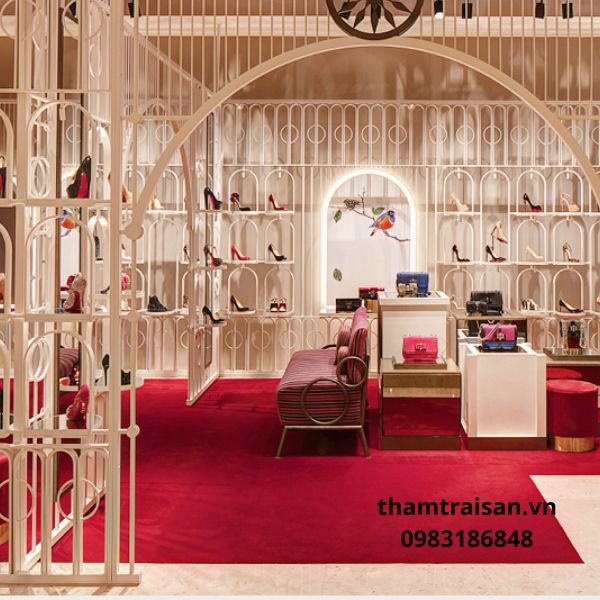 Thảm nỉ sự kiện màu hồng đậm