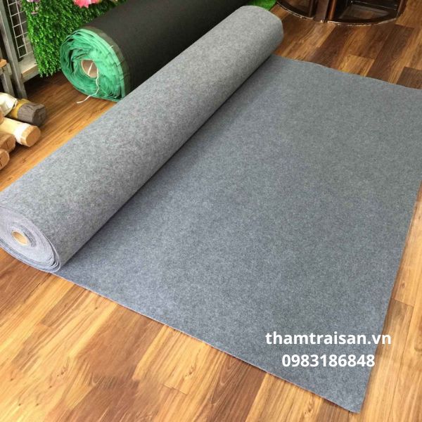 Thảm nỉ sự kiện màu xám