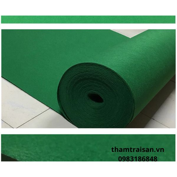 Độ dài cuộn thảm sự kiện màu xanh lá có thể thay đổi theo yêu cầu