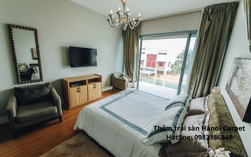 Thảm chân giường theo phong cách nội thất