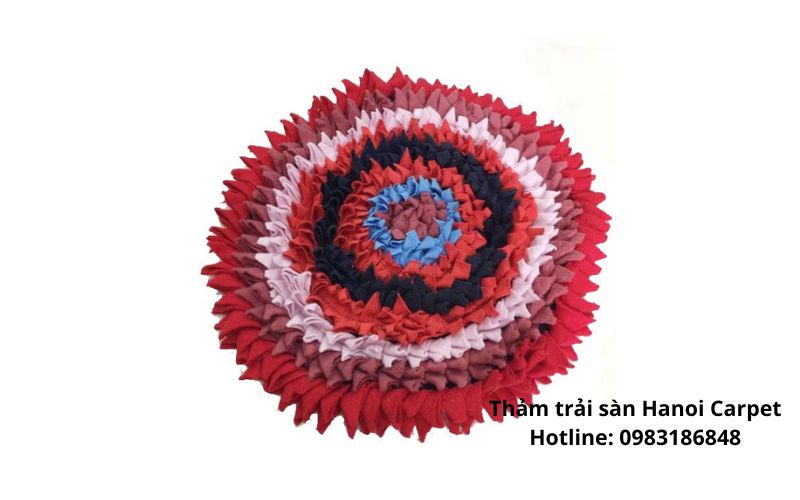 Thảm chùi chân lông tròn