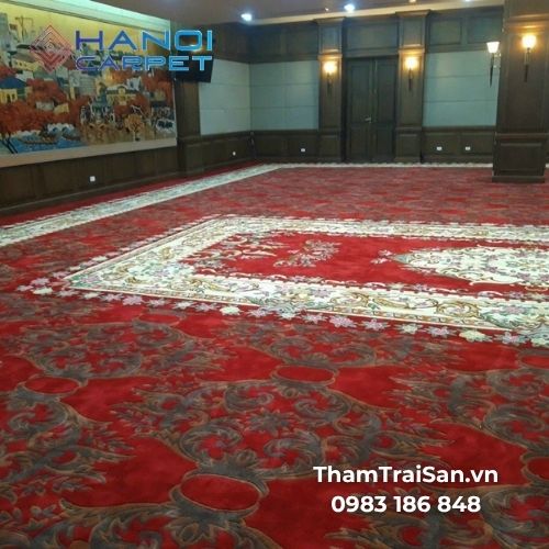 Thảm hội trường hoa văn sang trọng phù hợp với những công trình nào?