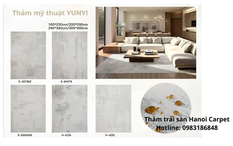 Thảm sofa phòng khách YUNYI