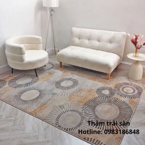 Hình ảnh thực tế của thảm sofa len dày SFLD02
