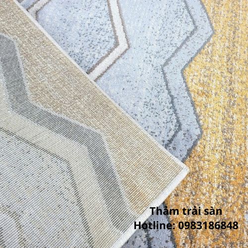 Hình ảnh thực tế của thảm sofa len dày SFLD04