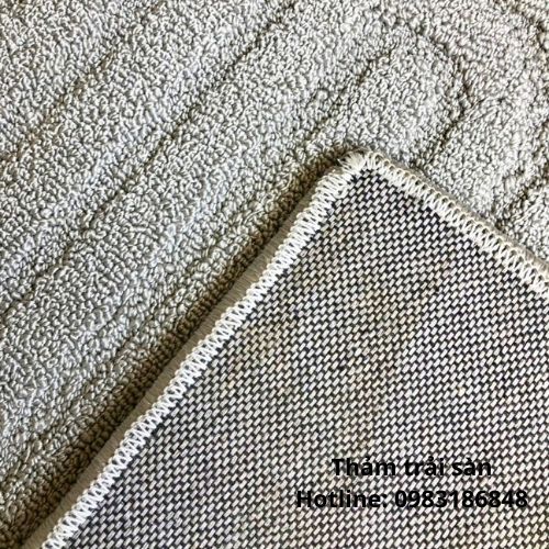 Mặt sau của Thảm sofa trượt nước màu xám