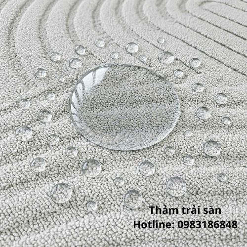 Thảm sofa trượt nước màu xám chống nước