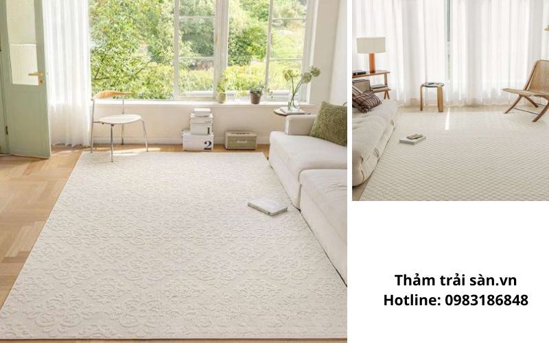 Làm khô hoàn toàn trước khi sử dụng thảm