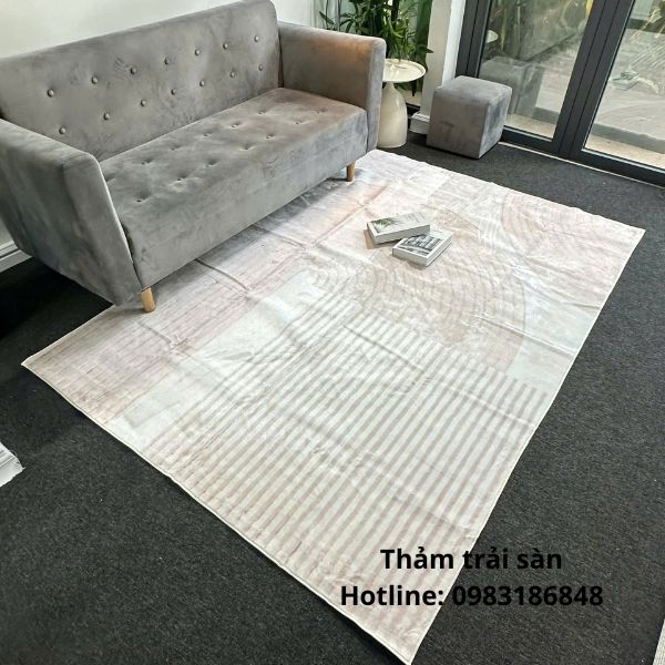 Thảm sofa len nhung