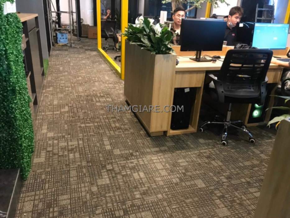 Thảm trải sàn văn phòng sử dụng thảm tấm DC01