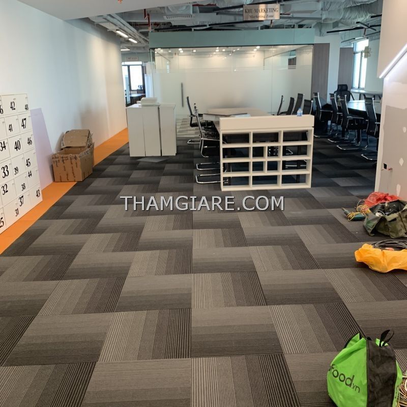 Thảm trải sàn văn phòng sử dụng thảm tấm Hokkaido 04