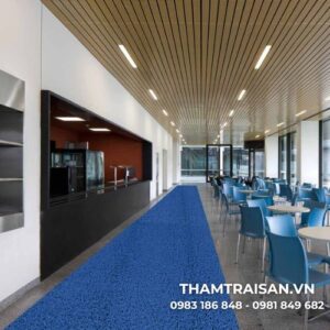 Thảm nhựa sợi mì A8 cao cấp màu xanh