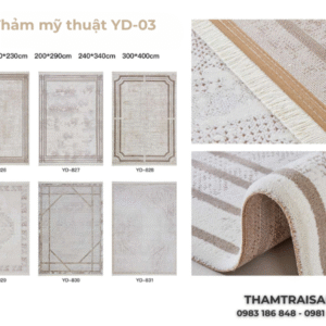 các mẫu thảm YD-03 & hình ảnh thực tế tại công trình
