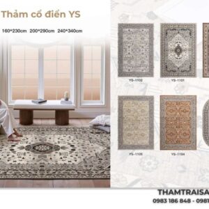 Thảm cổ điển phòng khách YS