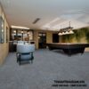 Thảm cuộn hoa văn BT tại phòng bia