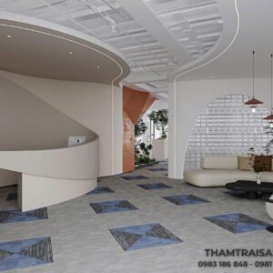 Thảm tấm văn phòng 50x50cm đế PVC Titan