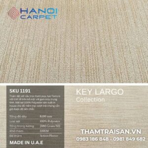 Thảm cuộn hoa văn Key Largo