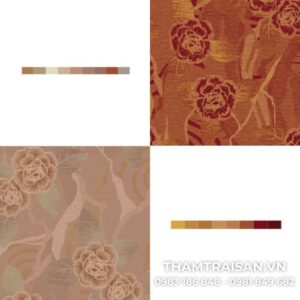 Màu sắc thảm Nylon In hoa văn cổ điển