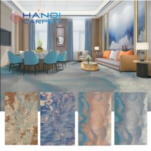 Thảm khách sạn nghệ thuật, thảm nylon in cao cấp