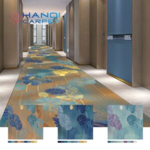 Thảm nylon in hành lang khách sạn hoa văn cao cấp