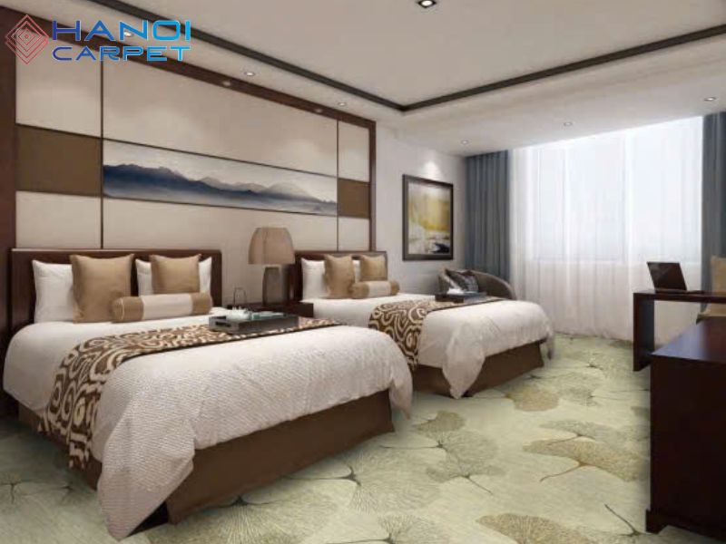 Sự đồng bộ giữa thảm, nội thất và ánh sáng giúp nâng tầm trải nghiệm khách hàng