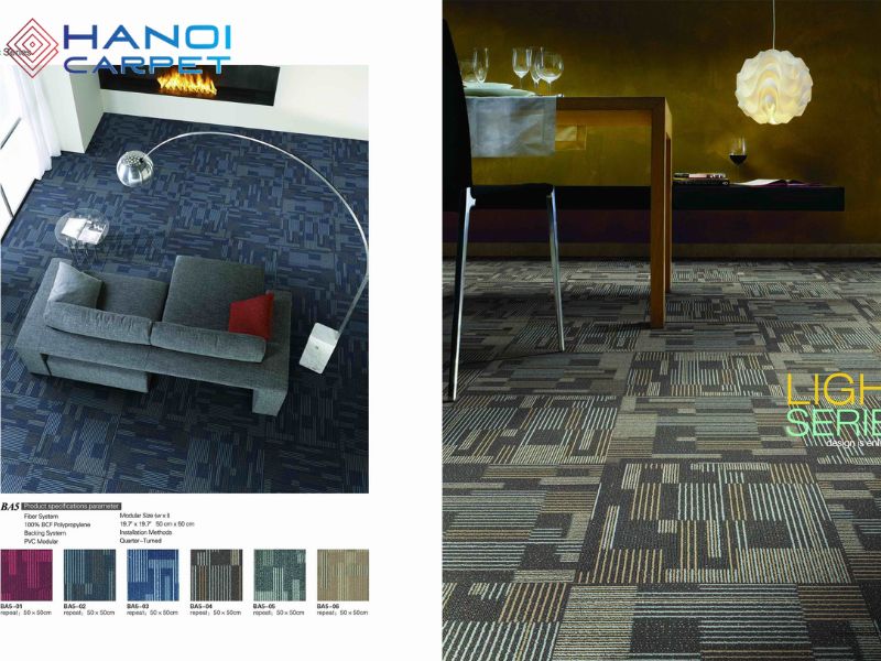 Phối thảm đỏ giúp nổi bật không gian