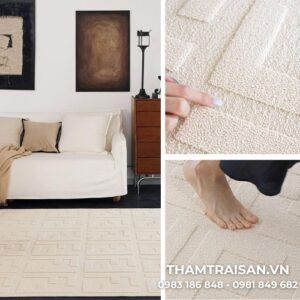 Thảm trải sàn trượt nước phòng khách có điểm gì nổi bật