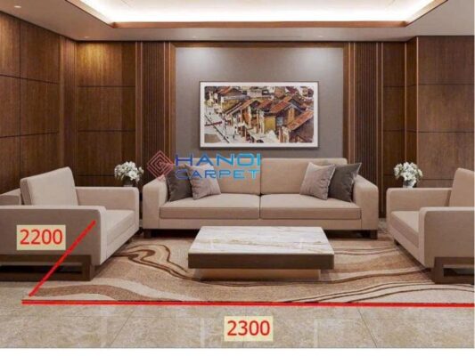 Thảm dệt thủ công công trình tại Trường Chinh