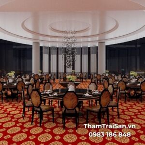 ứng dụng thảm trải sàn Nylon hoa văn Bordeaux