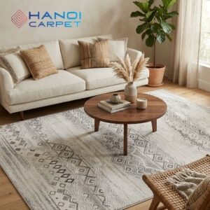 Thảm trảia sàn phòng khách hiện đại MS