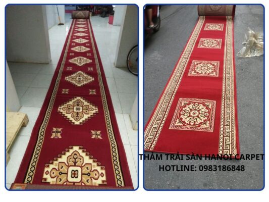Thảm dẫn lỗi đo hoa văn cổ điển phù hợp với hội nghị, trang trọng