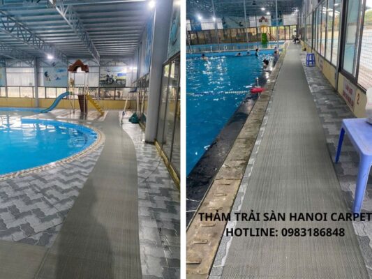 Thảm chống trơn trượt bể bơi