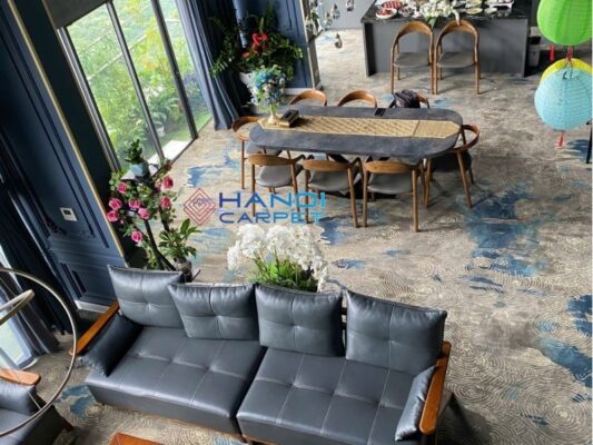Công trình trải thảm tại Penhouse trên tầng 36 - EcoPark 2