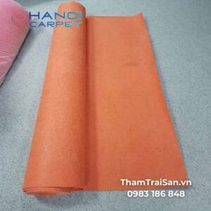 Đặc điểm thảm nỉ sự kiện màu cam