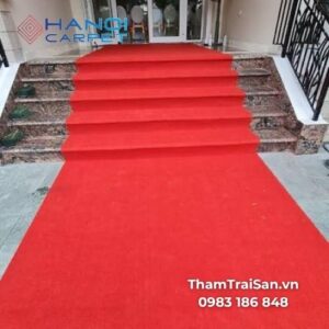 ứng dụng thảm nỉ sự kiện màu đỏ