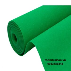 Cuộn thảm nỉ sự kiện màu xanh