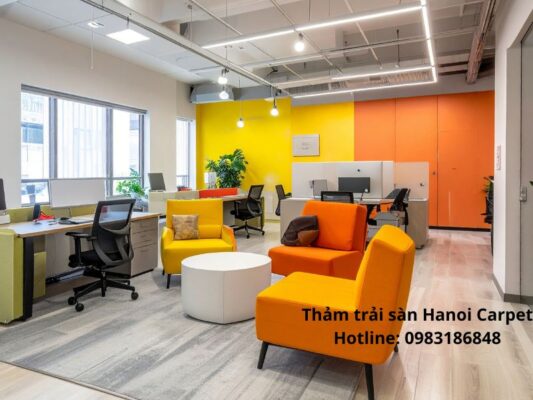 Thảm văn phòng màu xám