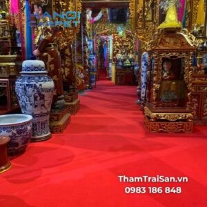 Thảm đỏ trang trí phòng khánh tiết
