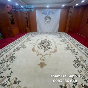 thảm khánh tiết hoa văn đối xứng