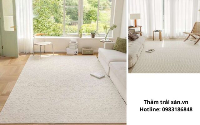 Làm khô hoàn toàn trước khi sử dụng thảm